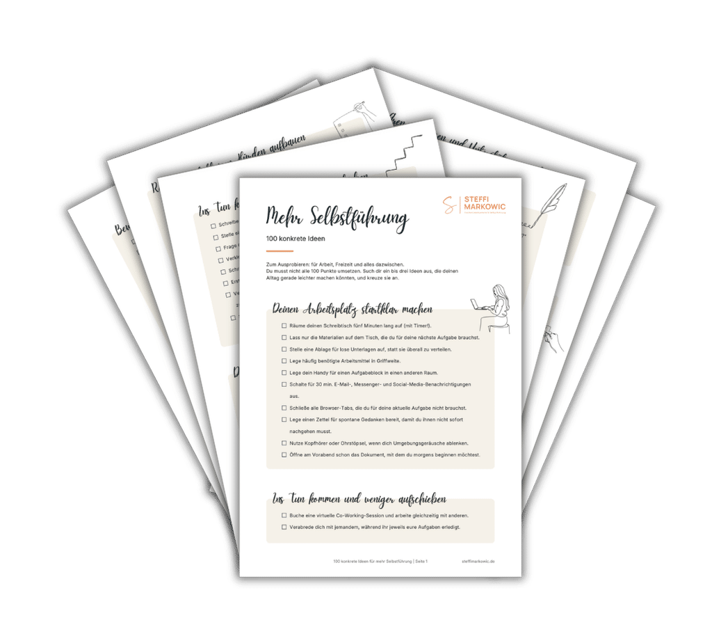100 konkrete Tipps für mehr Selbstführung